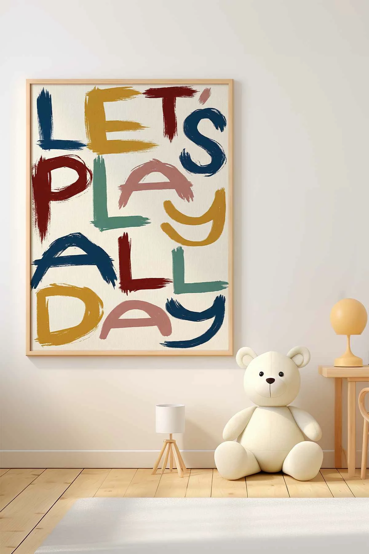 Pikturë dekorative me kornizë druri, MDF, shumëngjyrëshe, Wallity, Teknrsymdf - 64, 33x48cm