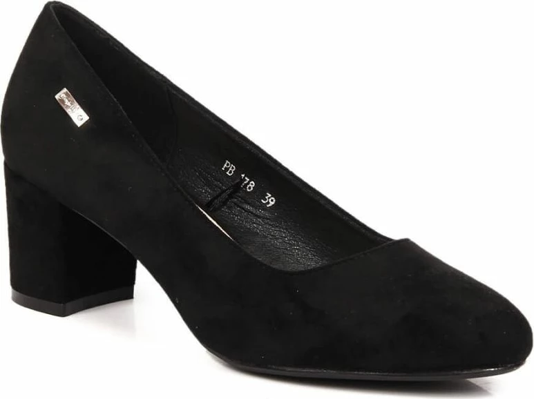 Këpucë me taka Sergio Leone femra, të zeza