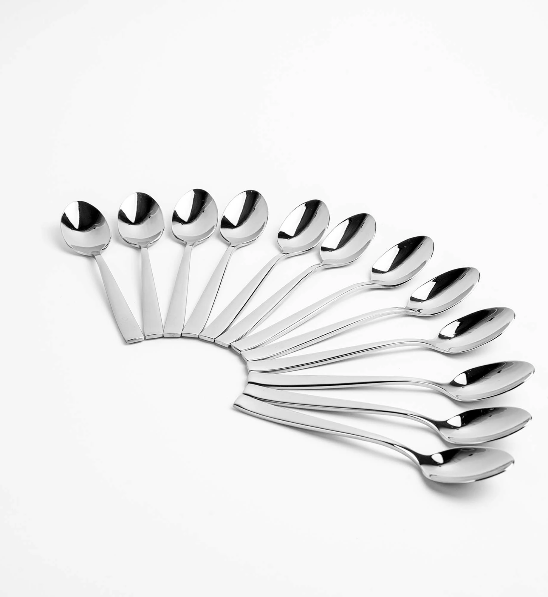 Lugë kafeje OVE Garda 121 mm, çelik inox 18/10, argjend, set 12 copë
