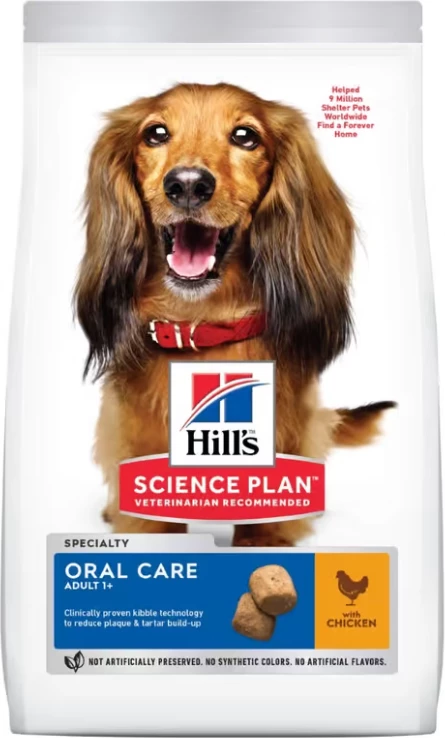 Ushqim për qen të rritur për kujdes oral Hill's Science Plan Oral Care, 2 kg