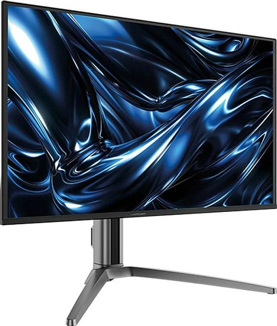 Monitor LC-Power LC-M27UO, 26.5", 4K UHD, QD-OLED, Adaptive Sync, altoparlantë, e zezë/argjendtë