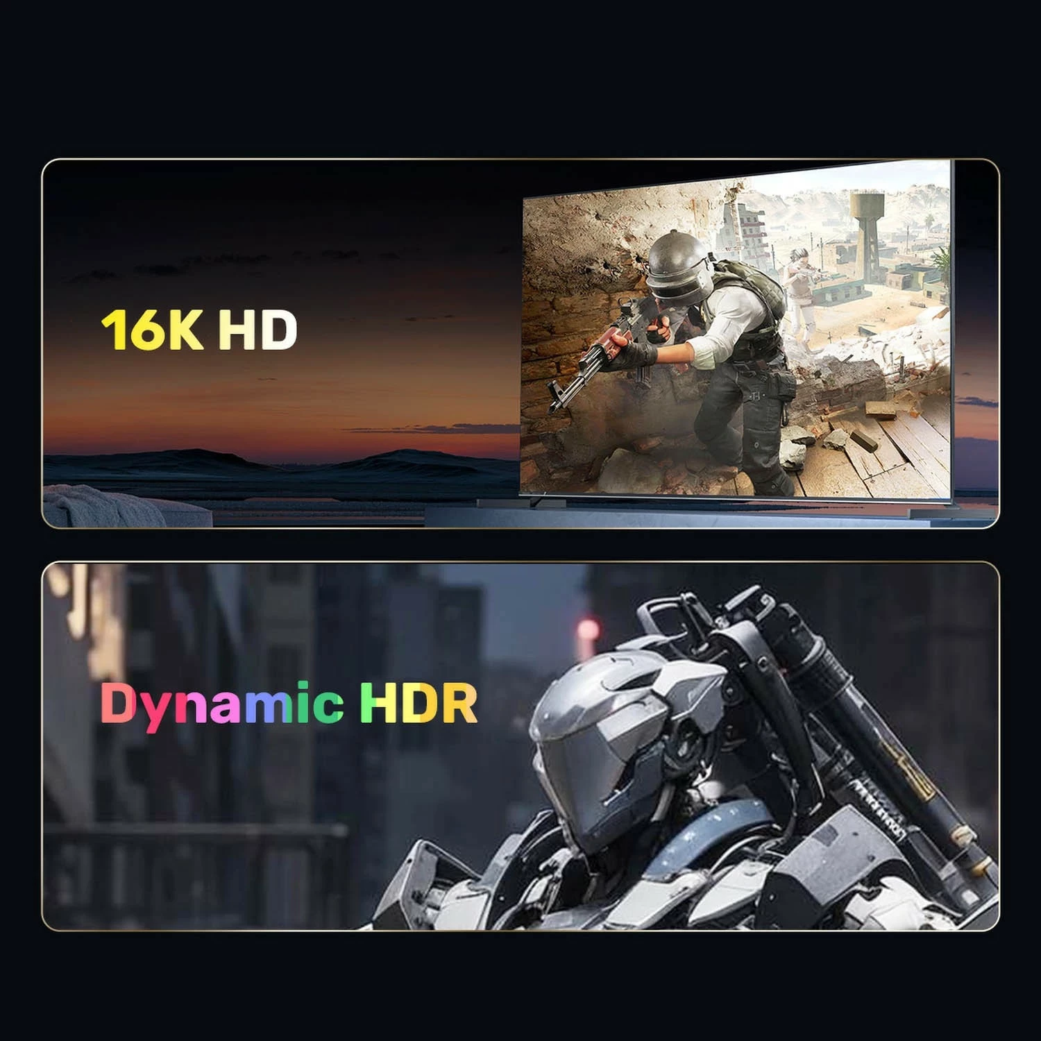 Kabëll DisplayPort Unitek 2.1 8K@120Hz 2m, ngjyrë zi-gri