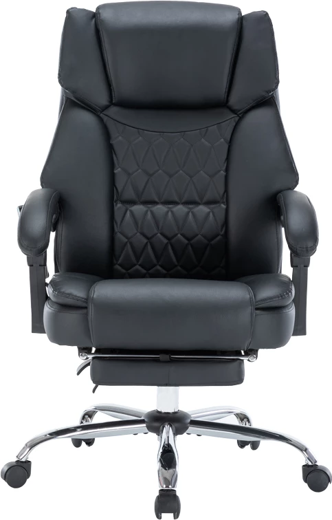 Karrige për zyre, mekanizëm premium, masazh-ngrohje, e zezë