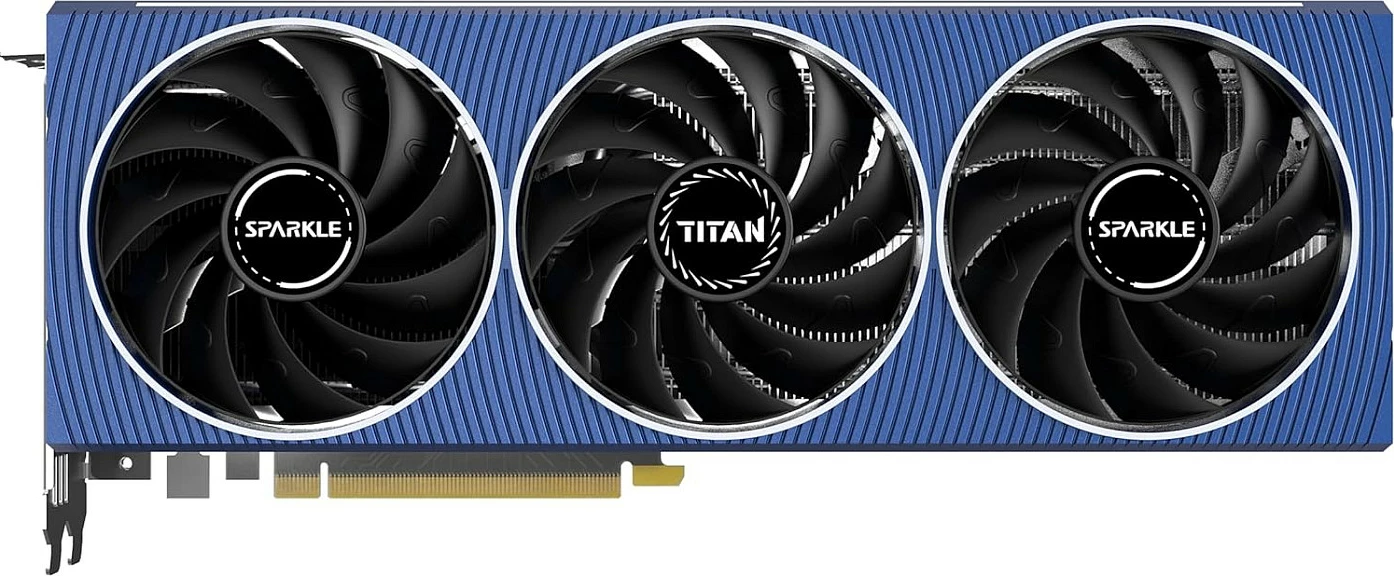 Kartelë grafike Sparkle Intel Arc A750 TITAN OC Edition, 8 GB, PCI Express 4.0, e zezë dhe blu