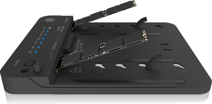 Stacion klonimi ICY BOX IB-2913MCL-C31, HDD, SSD, USB 3.2 Gen 2, 10 Gbit/s, Ngjyrë e zezë