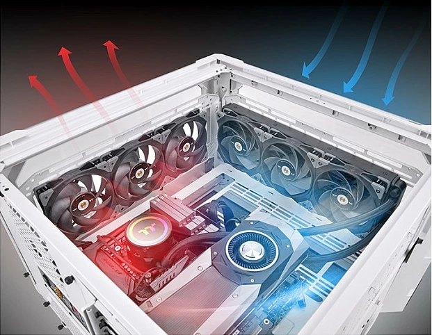 Ventilator kasë Thermaltake GT12 TT Premium Edition 120mm, 3 copë, e zezë