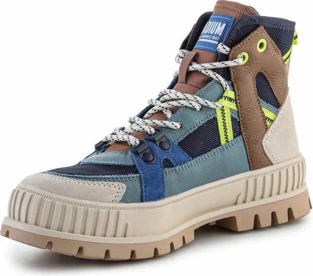 Këpucë të larta Palladium për femra, ngjyrë indigo