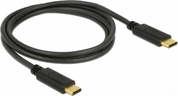 Kabllo DeLOCK 83323 USB-C në USB-C, 1m, USB 2.0, 5A, e zezë