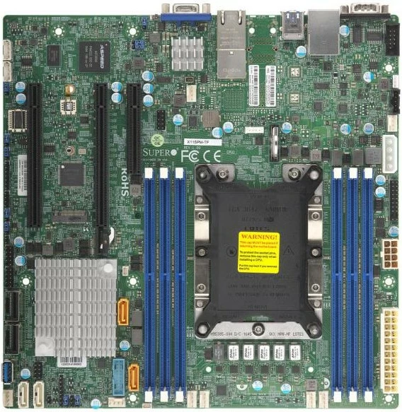 Pllakë amë Supermicro X11SPM-TF, Intel, 165 W, DDR4-SDRAM, 768 GB, ECC