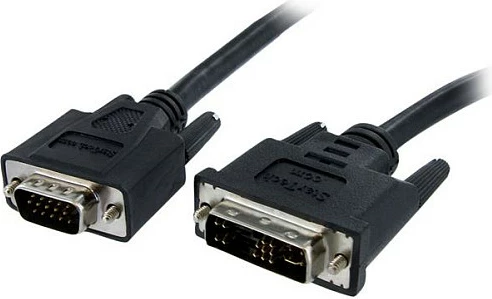 Kabllo monitori StarTech DVIVGAMM1M, DVI-A në VGA, 1 m, e zezë
