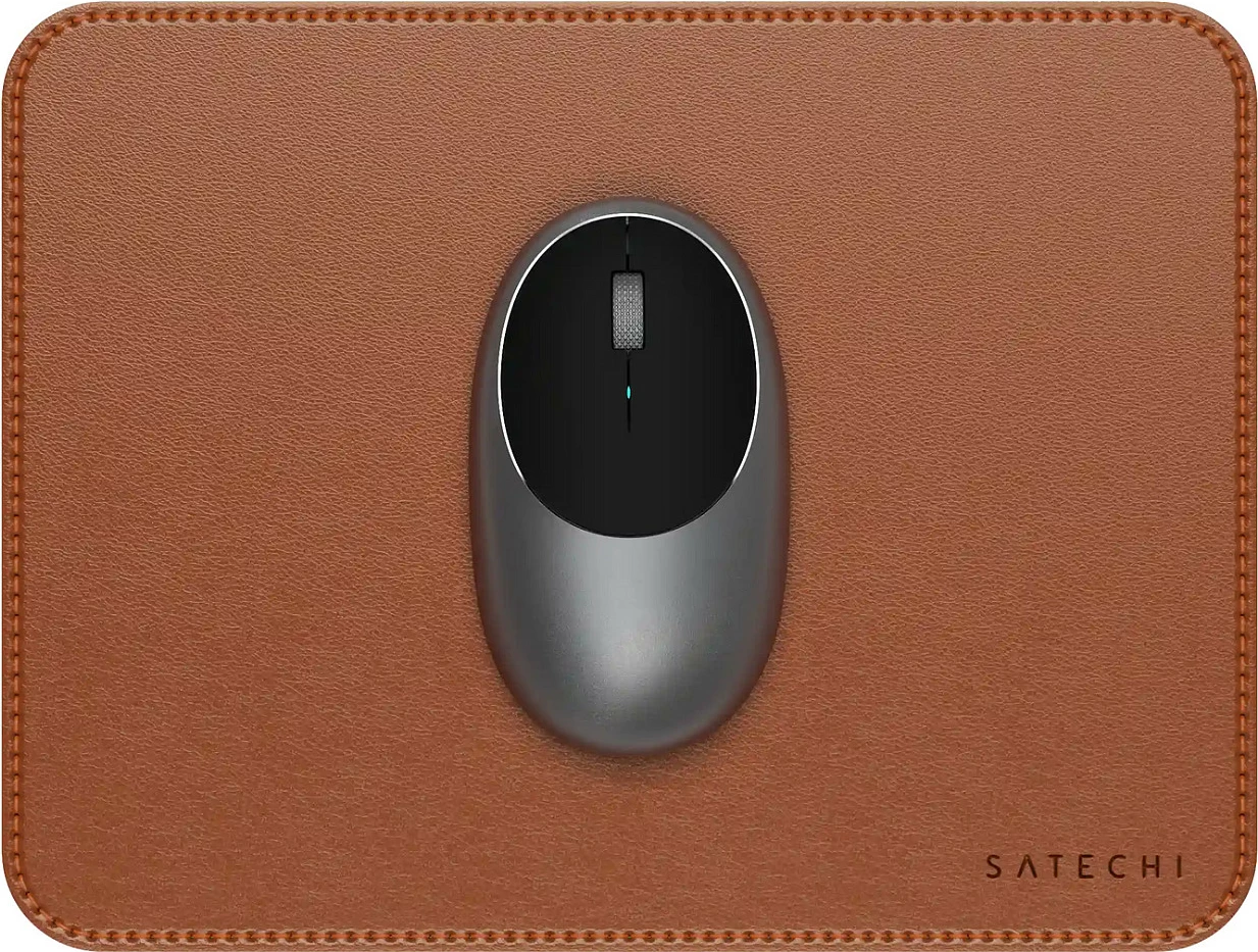 Mauspad Satechi Vegan-Leather Premium, 249 x 190 mm, kafe