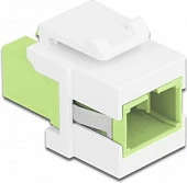 Modul Keystone DeLOCK SC Simplex, femër/femër, lime/bardhë