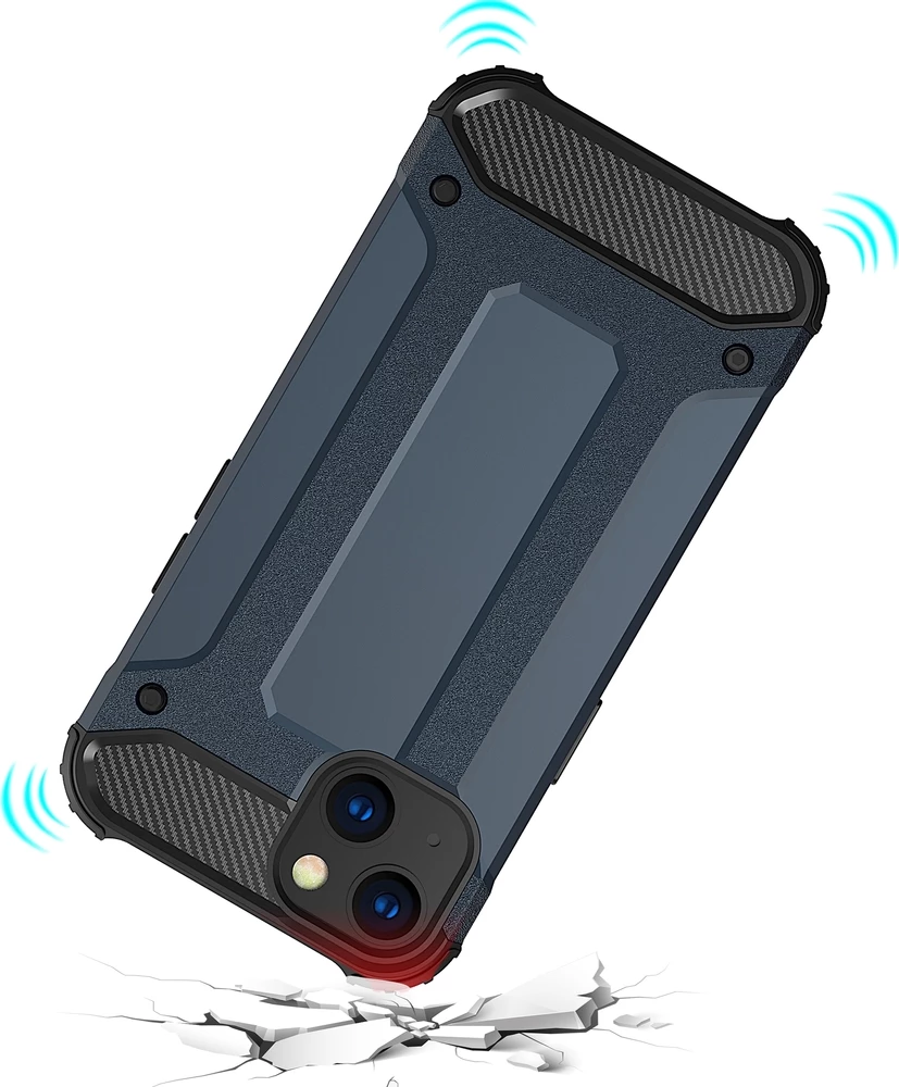 Mbështjellës Hurtel Hybrid Armor për iPhone 14 Plus, Kaltër