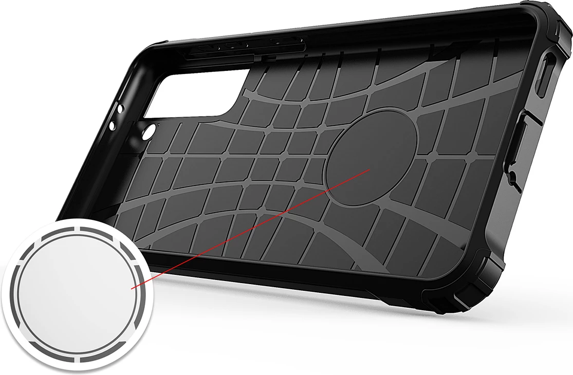 Mbështjellës Hurtel Hybrid Armor për Samsung Galaxy S23+, kaltër