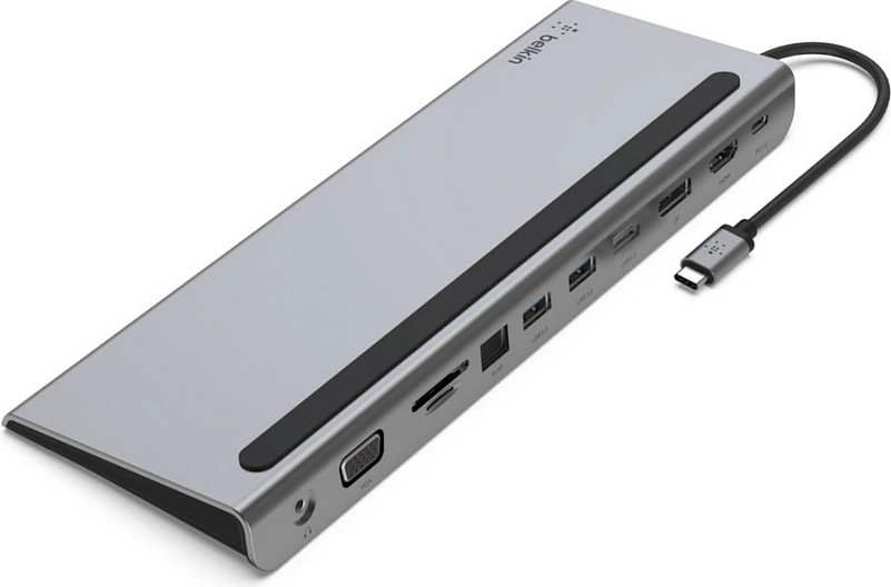 Docking station Belkin INC004BTSGY, USB-C, 11 porte, 100W, e zezë/gri