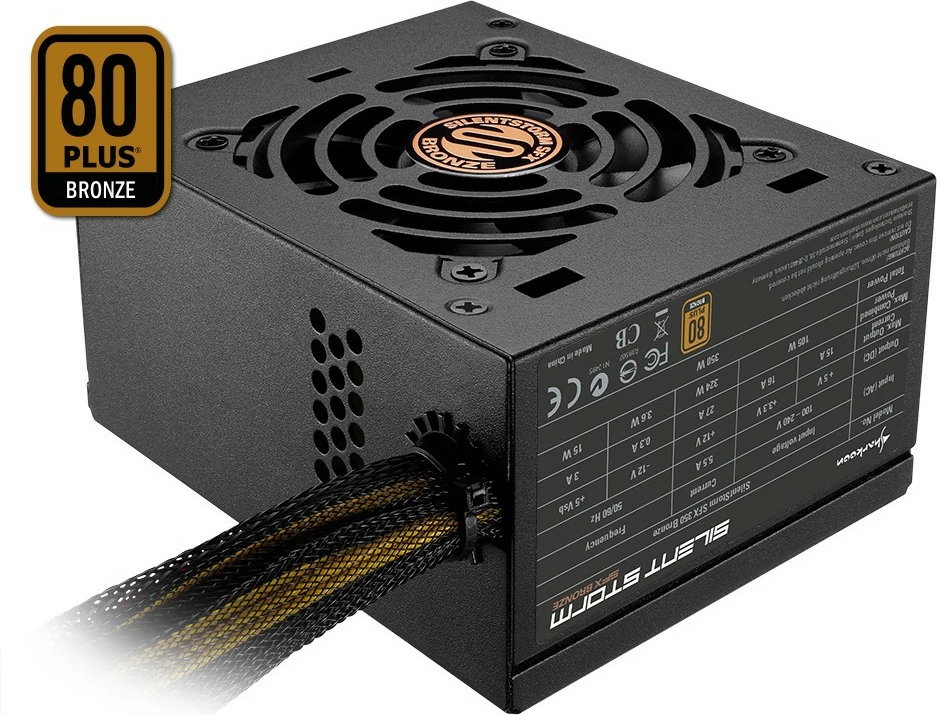 Power supply Sharkoon SilentStorm SFX Bronze 450W, 80 PLUS Bronze, i zi