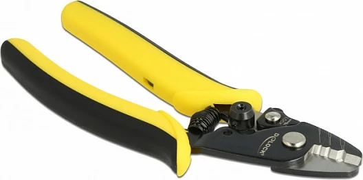 Vegël për zhveshje kabllosh fibër optike DeLOCK 90552, 160 mm, e zezë/verdhë