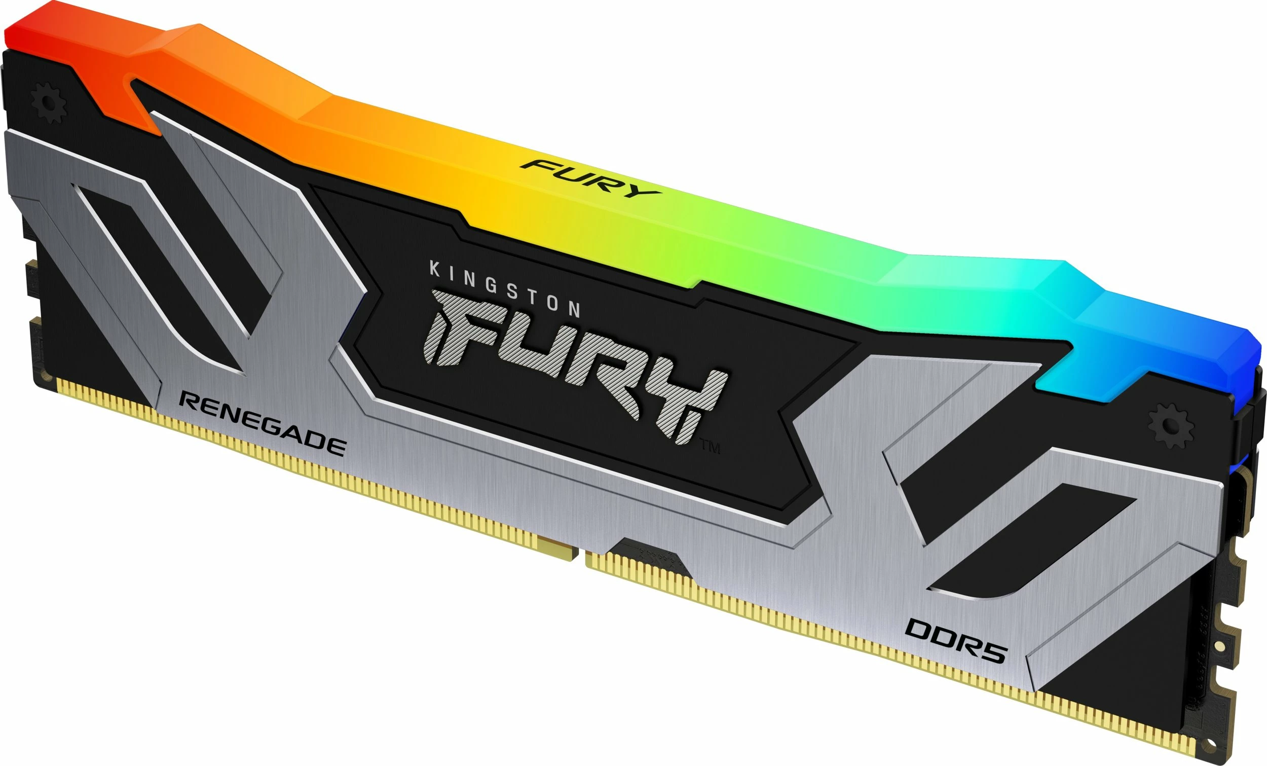 RAM Memorje Kingston FURY Renegade RGB KF584CU40RSA-24 DDR5 24GB 8400MHz CL40 1x24GB, zezë/argjendtë