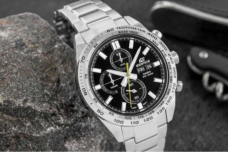 Orë dore për meshkuj Casio Edifice, argjend