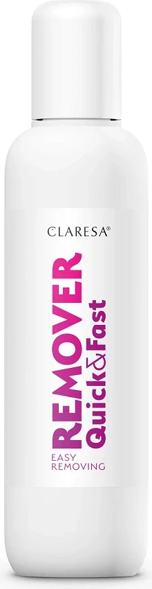Remover për llak hibrid Claresa Quick & Fast Acetone për femra, 100ml