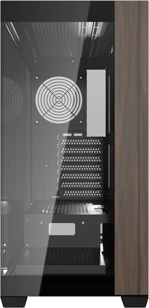 Kasë, Darkflash, DS900W, Midi Tower ATX/M-ATX/ITX, pa ventilatorë, xhami i forcuar, USB Type-C, e zezë