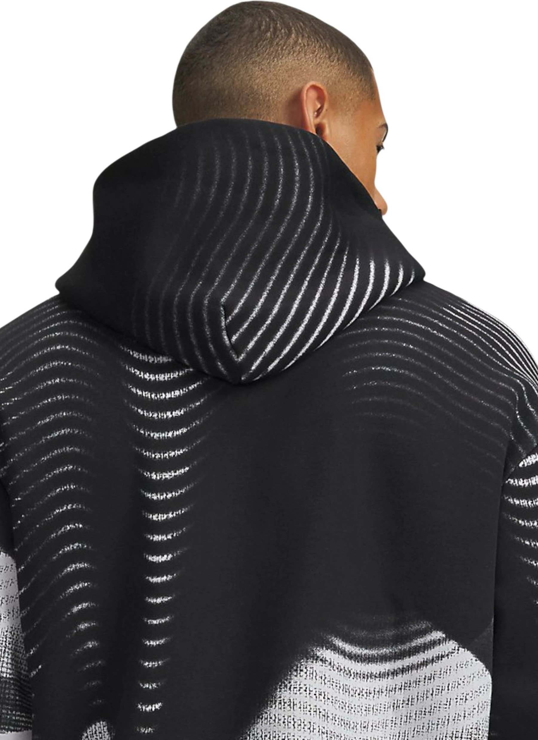 Duks me kapuç me zinxhir për meshkuj Under Armour UA Icon Fleece Printed, i zi [Madhësia: XS]