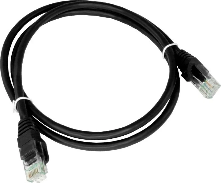 Kabllo rrjeti ALANTEC KKU5CZA0.25, Cat5e, 0.25m, RJ-45, e zezë