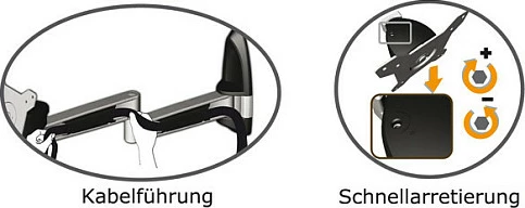 Mbajtës muri për monitor Tronje WH AR210 (15-24Z), i zi/gri