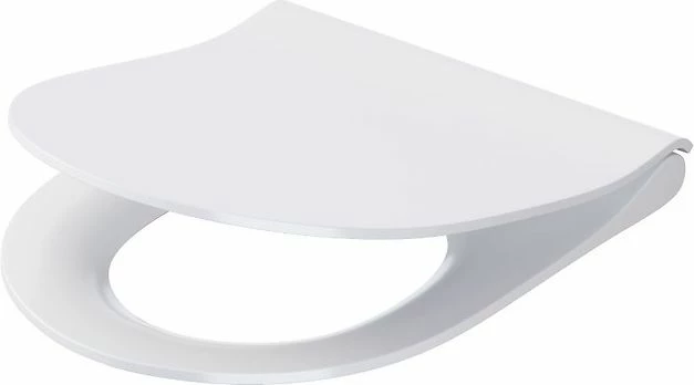 Kapak WC-je Cersanit City Oval K98-0146, soft-close, Easy-Off, duroplast antibakterial, 44.2×36 cm, i bardhë