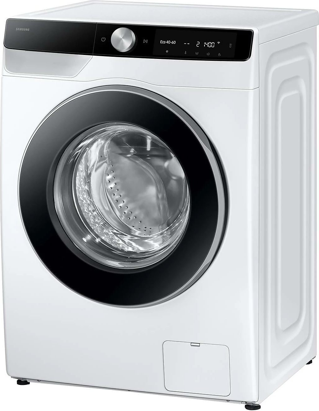 Makinë larëse Samsung WW90DG6G94LKU4, 9 kg, 1400 rpm, klasa energjike A, AI Ecobubble dhe AI Wash, Auto Dispense, Wi‑Fi SmartThings, e bardhë/derë e zezë