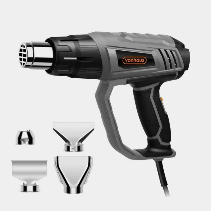 Pistoletë termike VonHaus 3515181 2000W 350–600°C, gri/zezë, set me 4 gryka