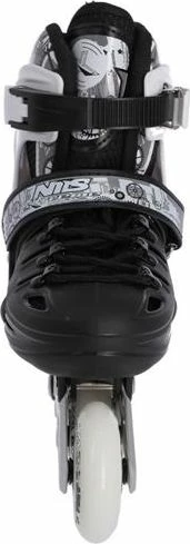 Patina 4-në-1 Nils Extreme NH10905, të rregullueshme 35-38, ABEC 7, rrota LED 72mm/82A, me frena, zi dhe bardhë