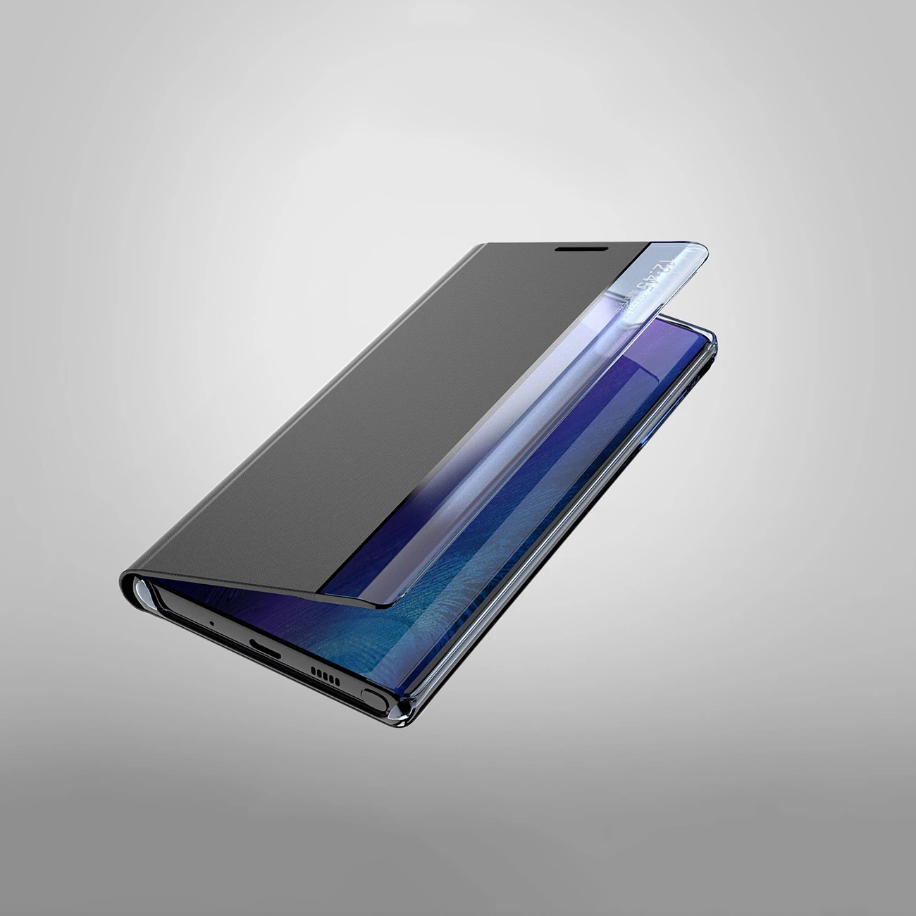 Mbështjellës Hurtel New Sleep Case për Samsung Galaxy A24 4G, me kapak dhe qëndrim, e zezë