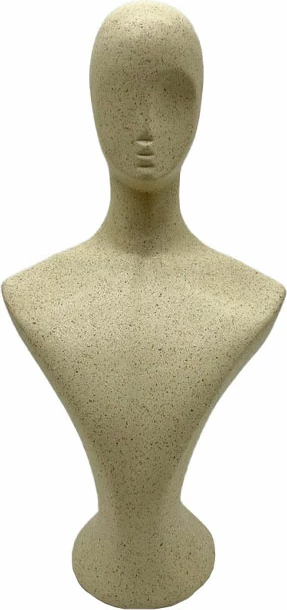 Figurë dekorative SILOU, polirezine, bezhë, 17.3x13.3x33.4cm