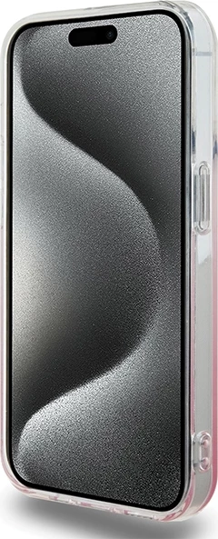 Mbështjellës Hello Kitty IML Gradient Electrop Kitty Head për iPhone 13 Pro/13, rozë