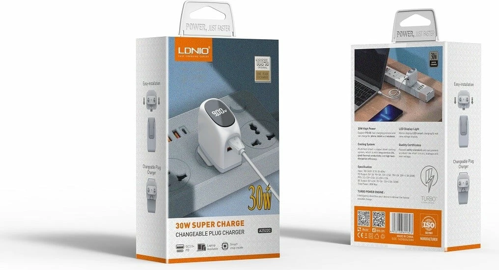 Karikues LDNIO A2522C (Bardhë)