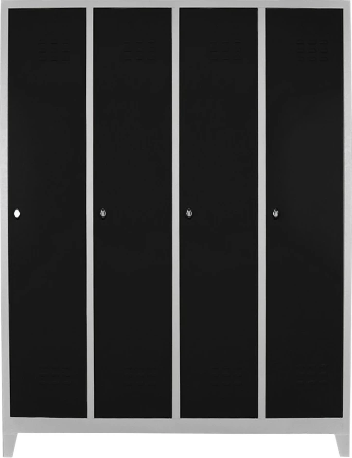 Dollap locker për depo, Skye Decor, Js1029Sı, gri dhe i zi