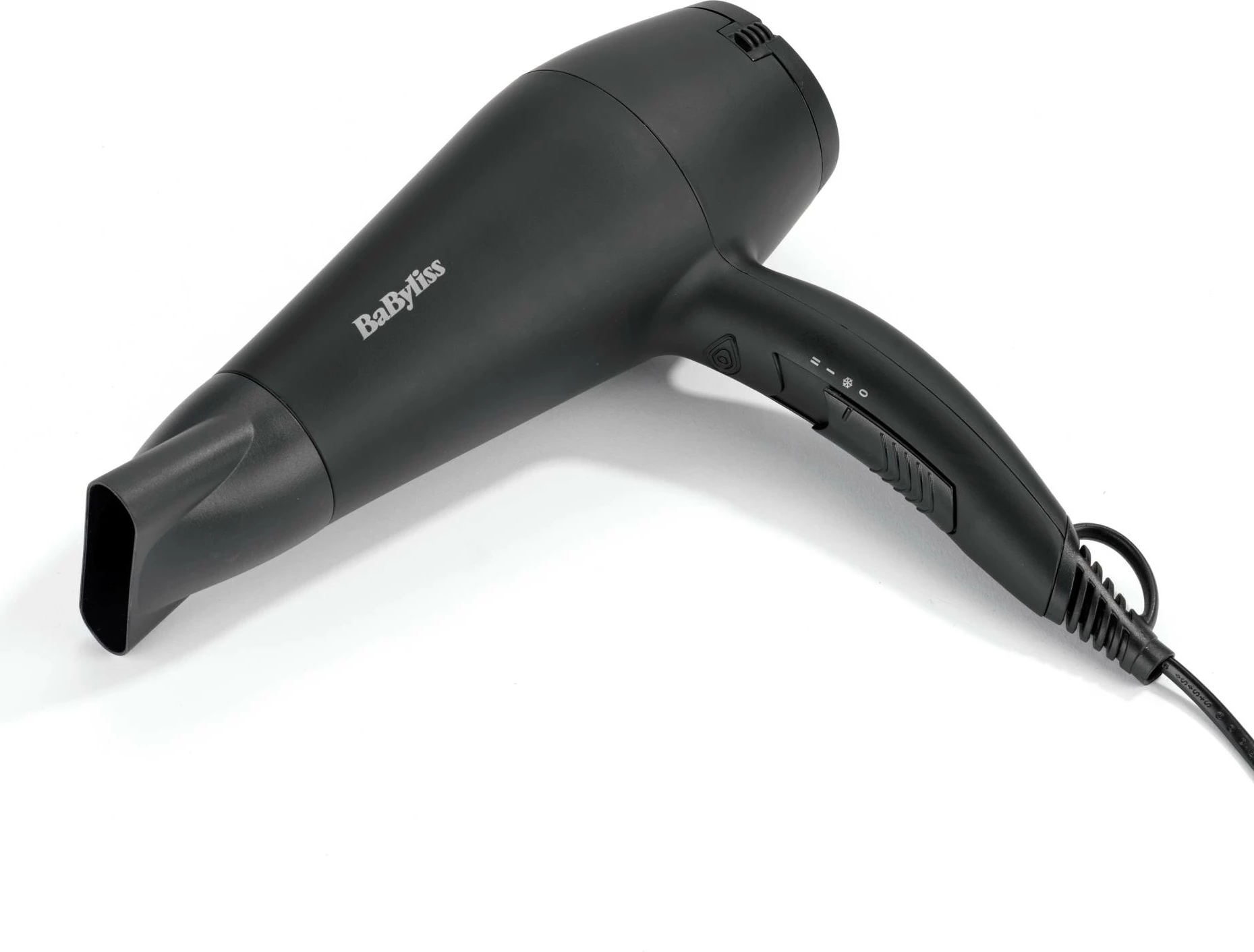 Tharëse flokësh BaByliss D215DE 2200W motor DC, teknologji jonike, me difuzer, e zezë mat
