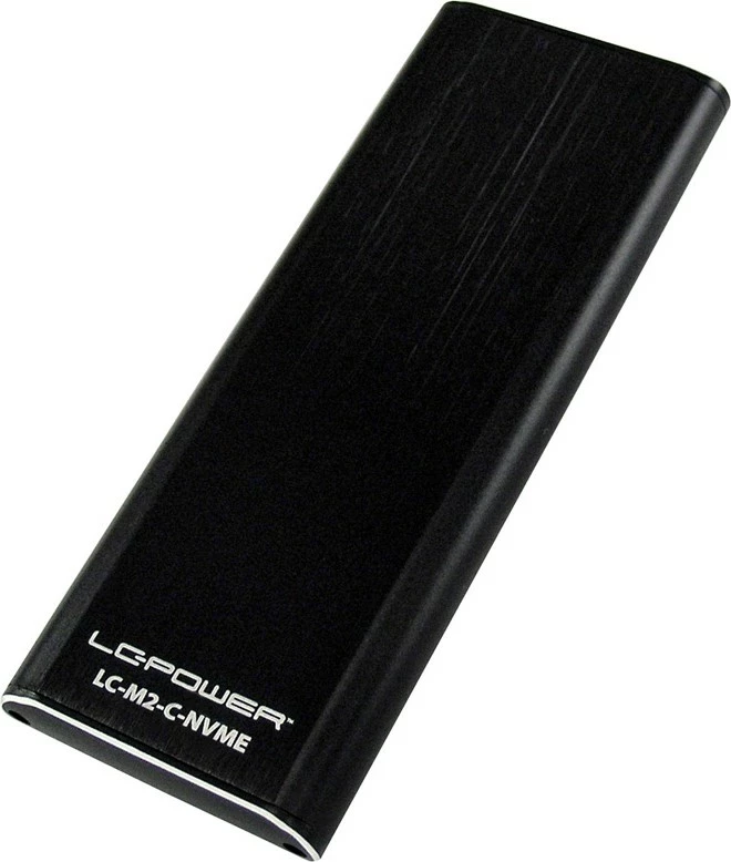 Kasë LC-Power LC-M2-C-NVME për SSD M.2 NVMe, USB Type-C, e zezë