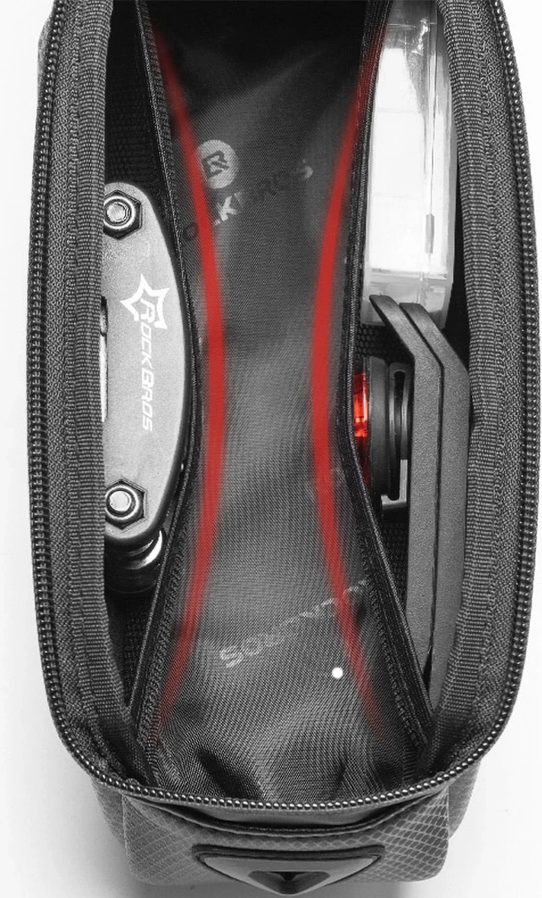 Çantë kornize për biçikletë Rockbros B68 me xhep për telefon, 1.7L, e zezë