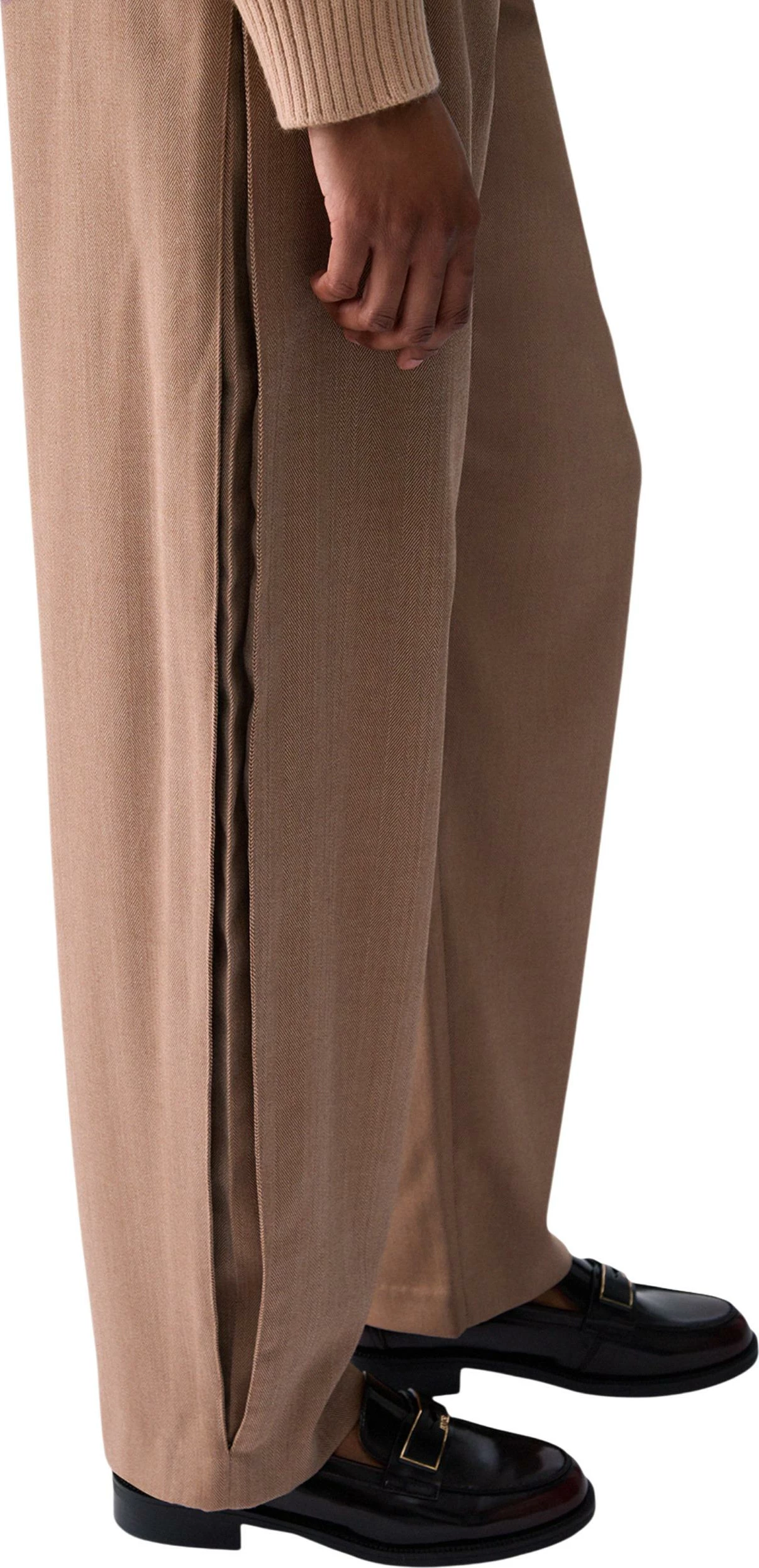 Pantallona Liu Jo PANTS WF6087 T732A për femra, bezhë e errët [Madhësia: XXS]