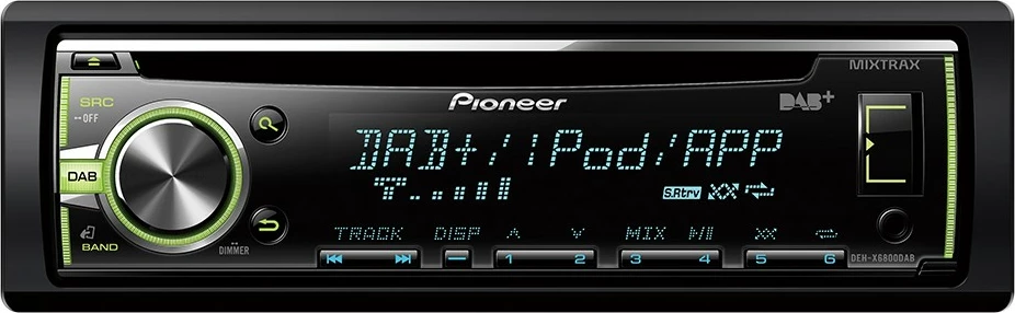 Radio makine Pioneer DEH-X6800DAB, DAB+, USB, iPod/APP, e zezë