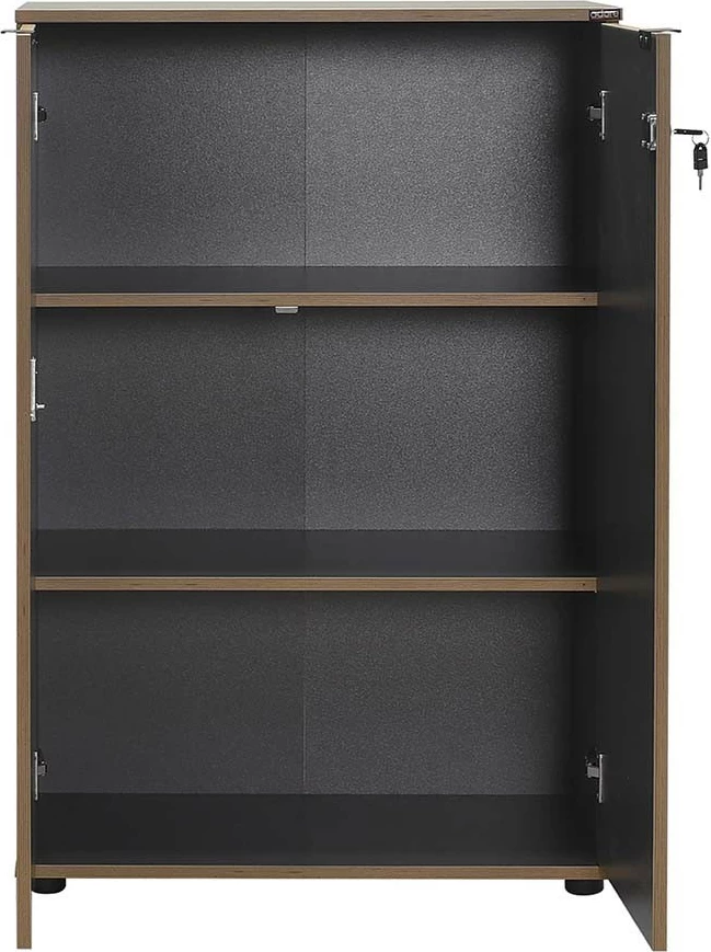 Raft librash Hanah Home, Rkt-332-Ax-1, ngjyrë antracit