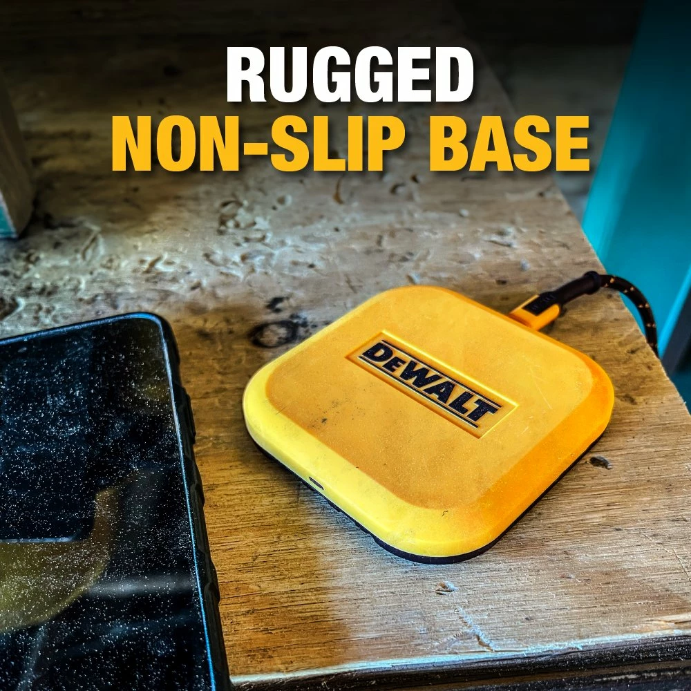 Karikues induksioni DeWalt DXMA141-0476-DWG 10W, USB-C kabllo 1.2 m, e verdhë, me kabllo