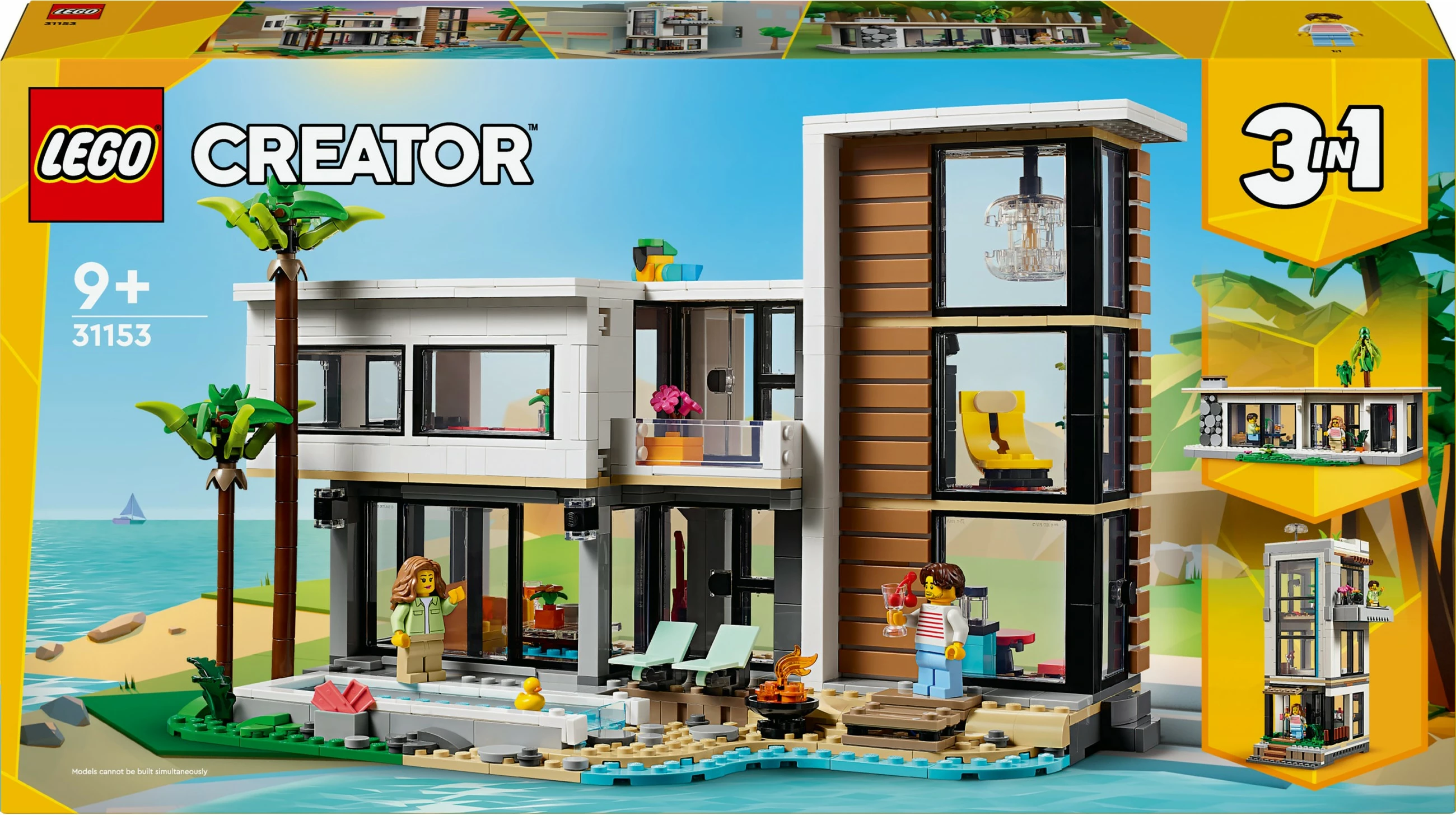 Set ndërtimi LEGO Creator 31153, 3-in-1, 939 pjesë, shumëngjyrësh