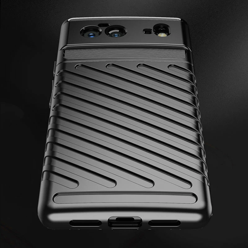 Mbështjellës Hurtel Thunder Case për Google Pixel 6, TPU, i zi