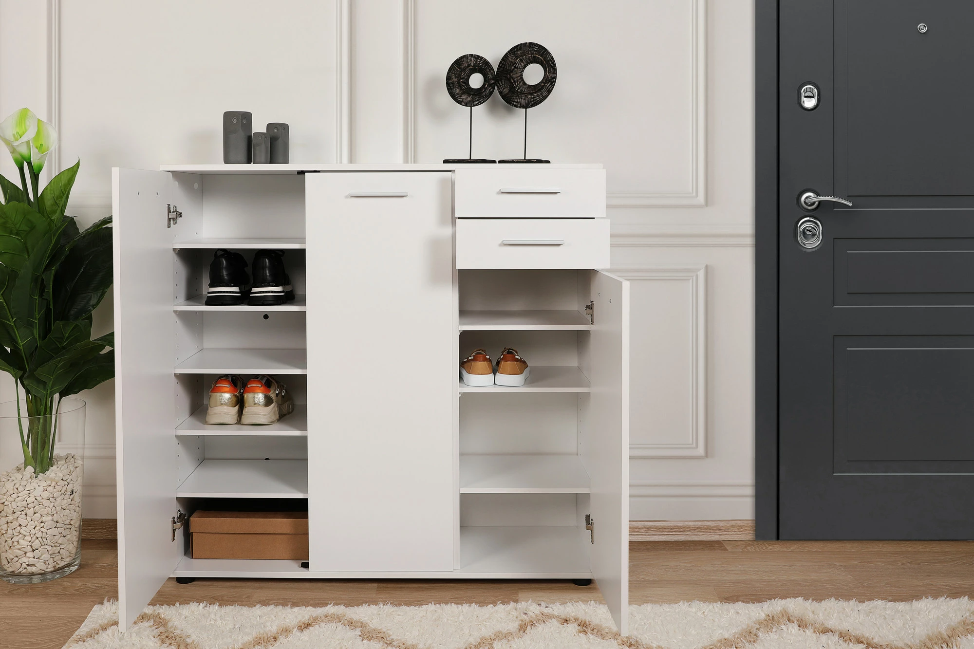 Dollap këpucësh Hanah Home, Adr-532-Bb-1, i bardhë