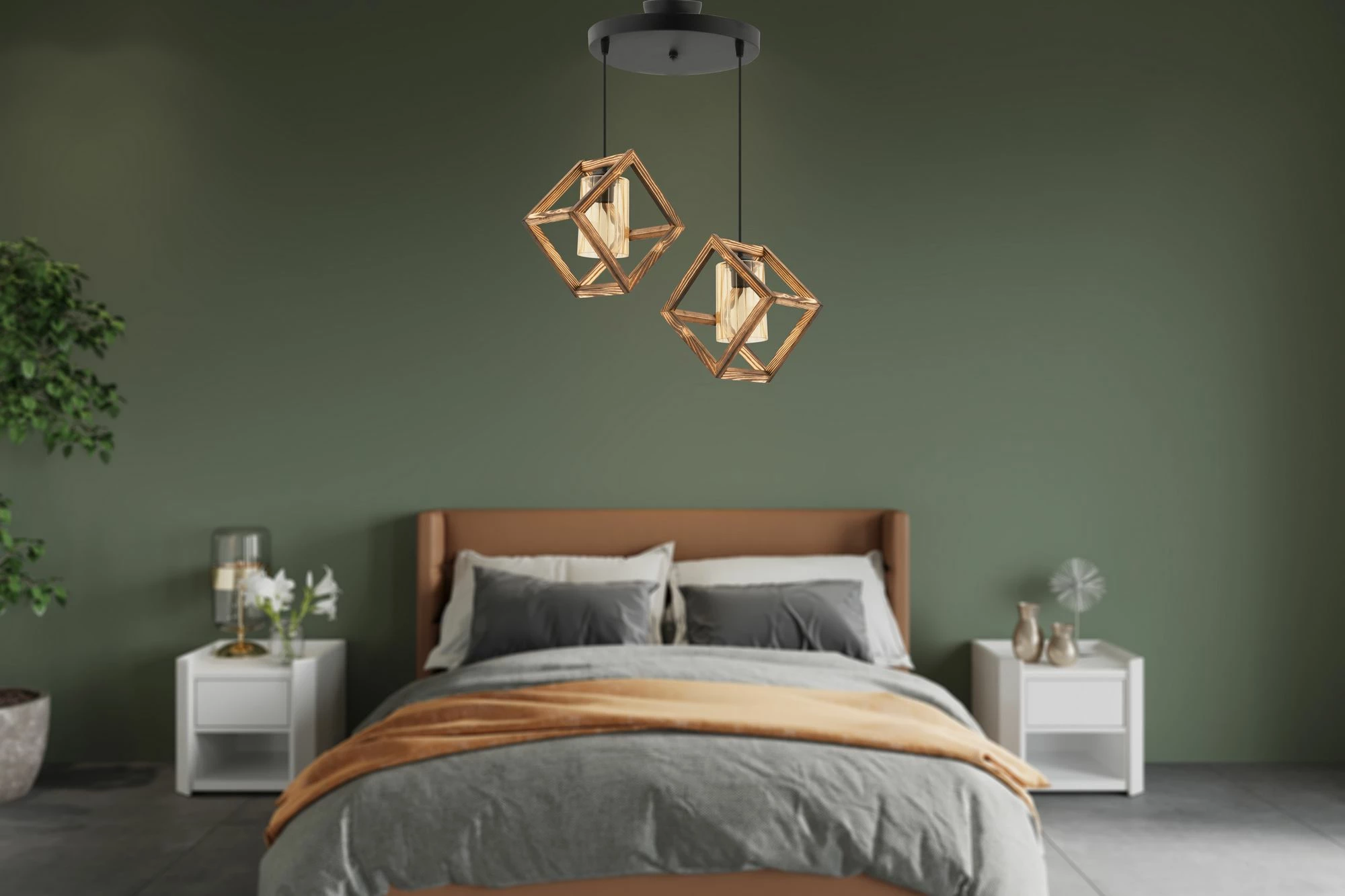 Llambë tavani Opviq, Cube Double B, xham