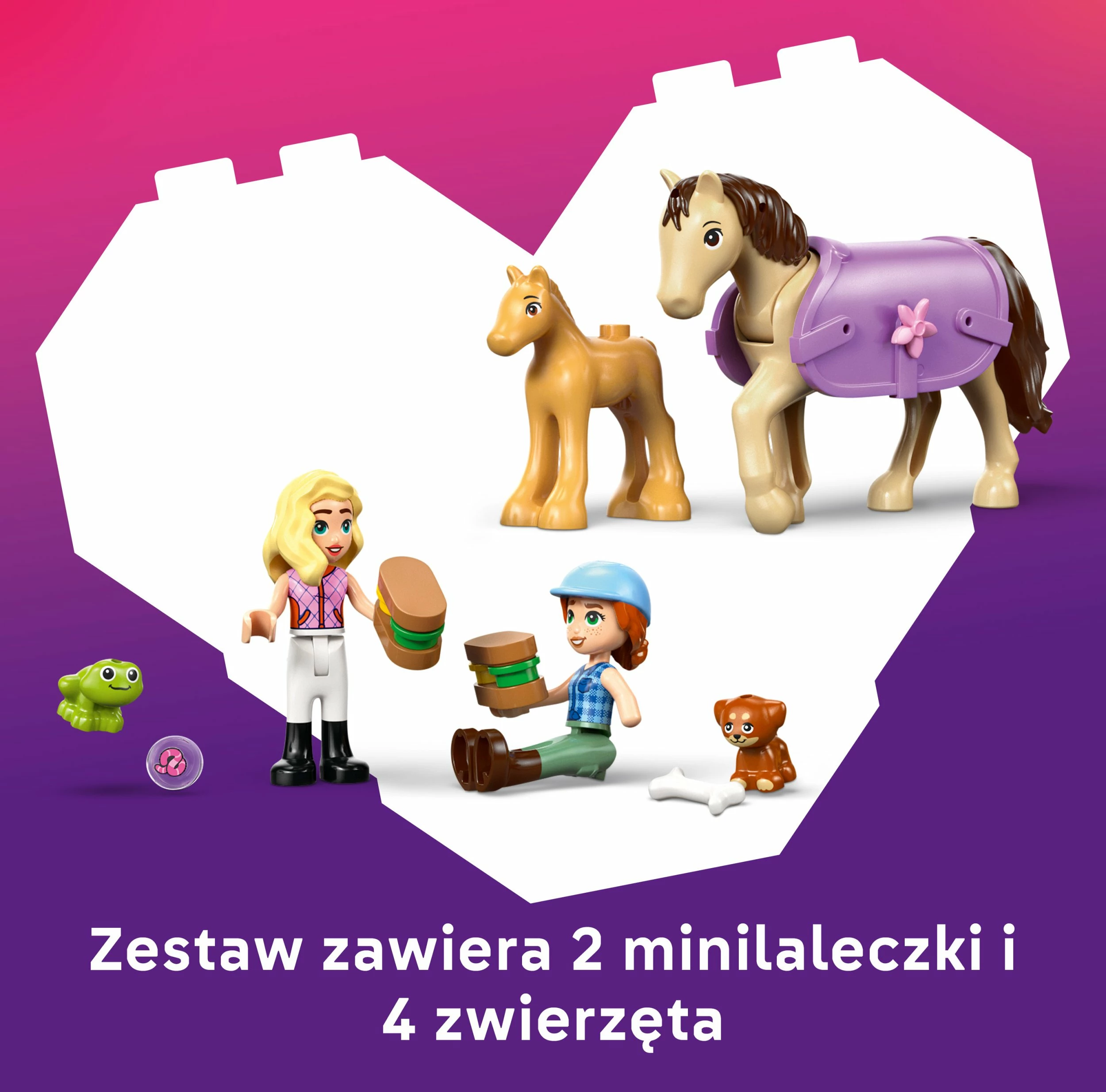Set LEGO Friends 42695 Horse Trailer with Horse and Foal, 279 copë, 7+