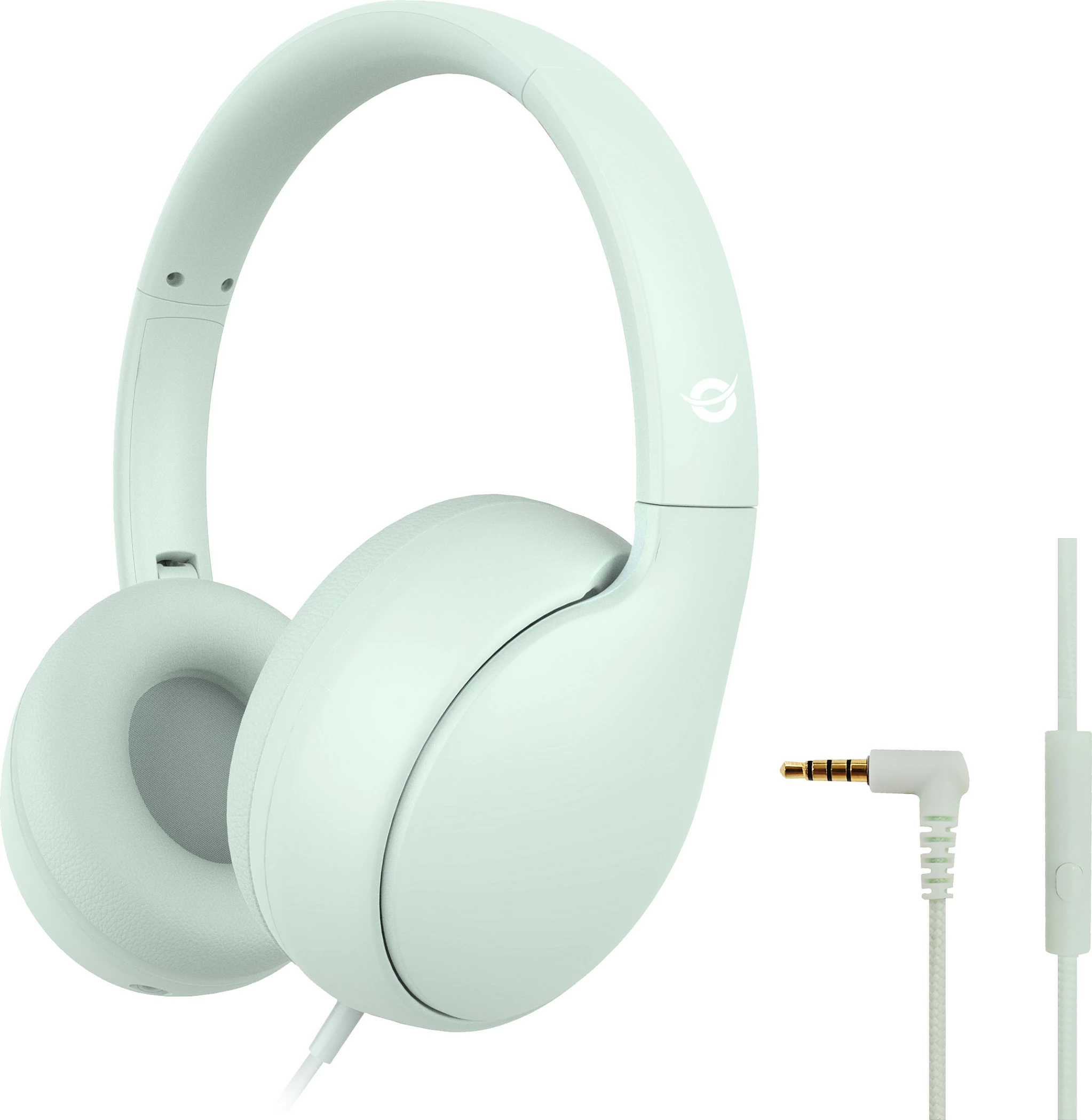 Kufje për fëmijë Conceptronic PARRIS04GT, 3.5mm, me kabllo, mikrofon, limit 85 dB, gjelbër e çelët